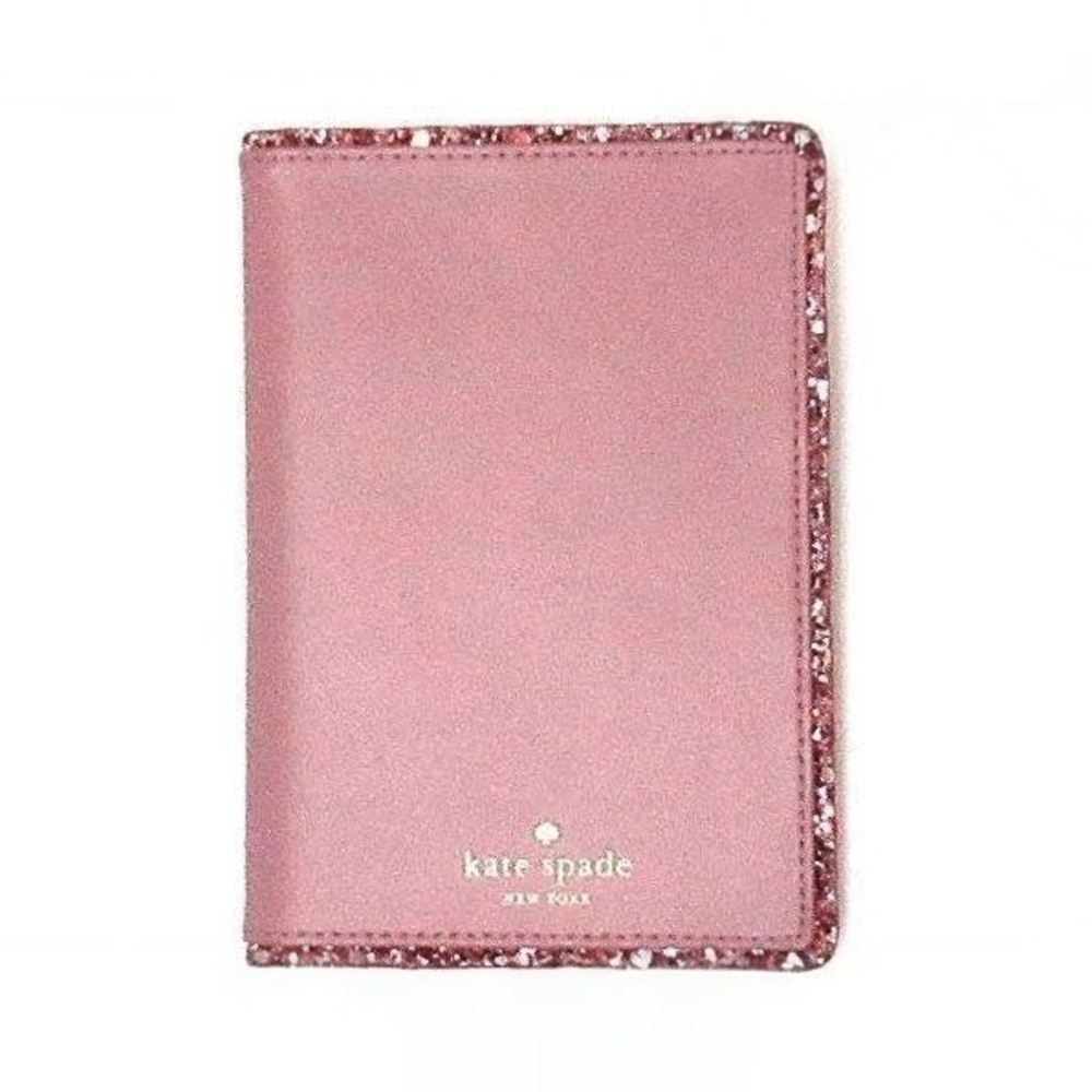Kate Spade | Passport Cover / Light Rose With Matching Glitter Trim